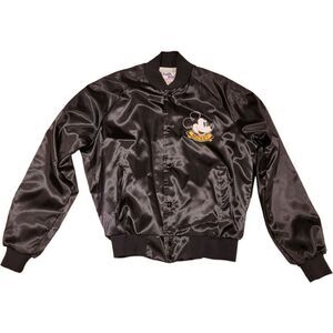 Chalk Line Vintage Disney Mickey Mouse Satin Jacket Size Medium READ